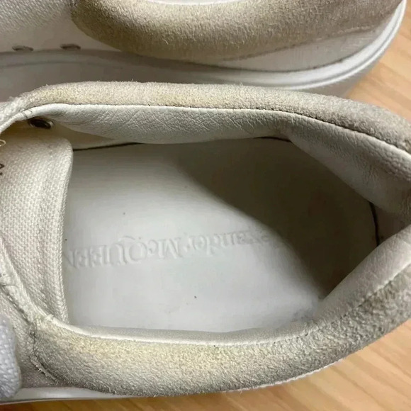 Alexander Mcqueen sneakers white, US size 8.5 M or 10 F - Picture 3 of 7